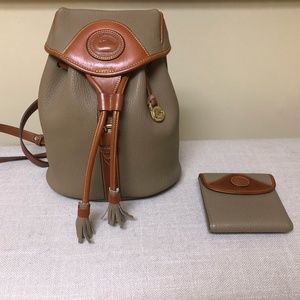 Dooney & Bourke leather backpack and wallet